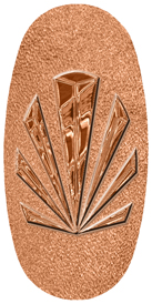 DASOV 602 CP SH CP Copper Sunburst Shimmer Copper Background